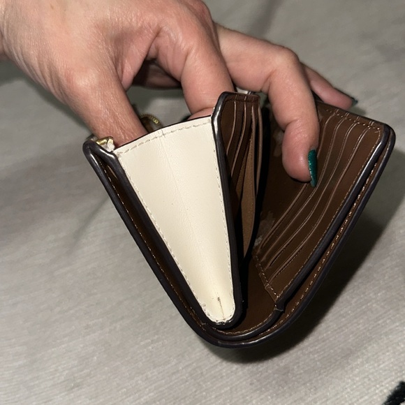 Coach Brown and tan coated canvas with white and brown leather accents Wallet - Picture 14 of 14
